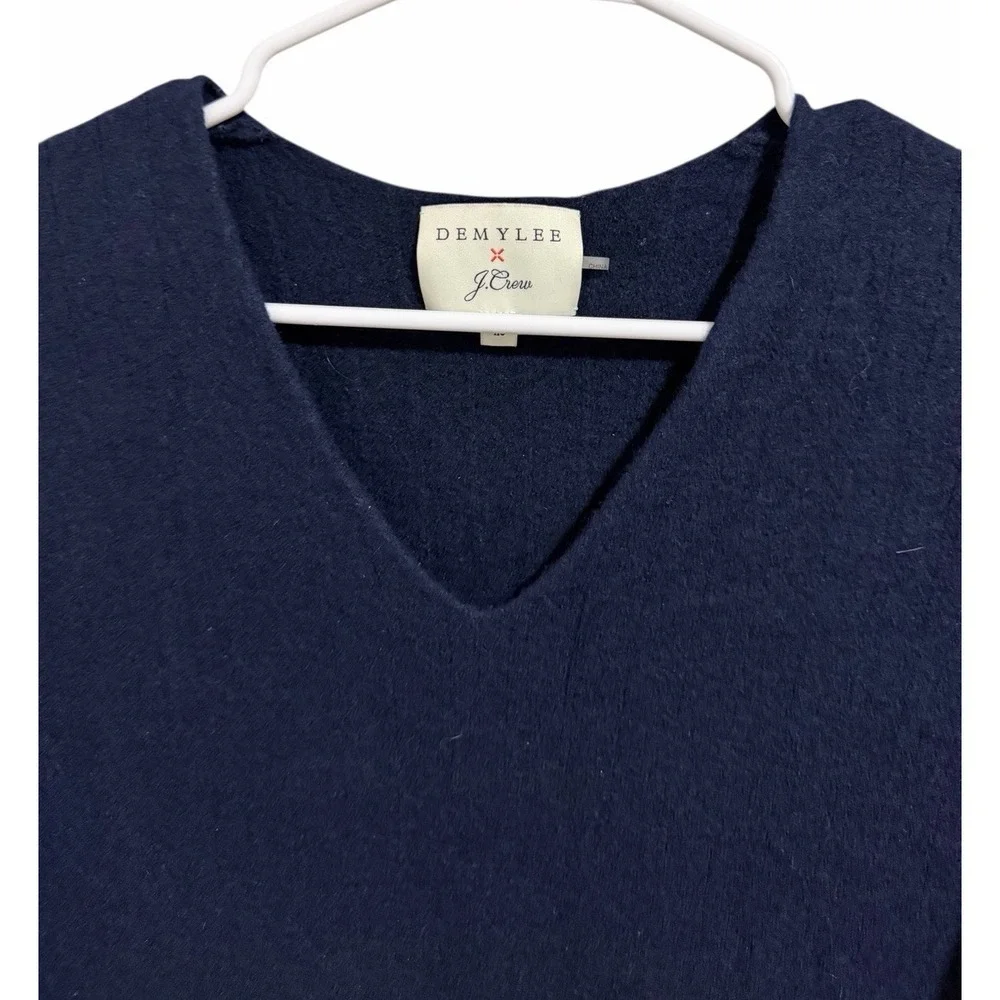 J. Crew x Demylee‎ Ribbed Merino Wool Dress Navy Blue Women's Size XS
